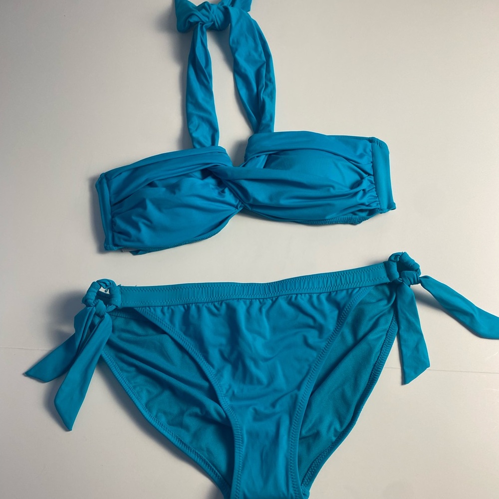 Lelani  turquoise 2 piece bathing suit . Swimwear beach vacation cruise wear